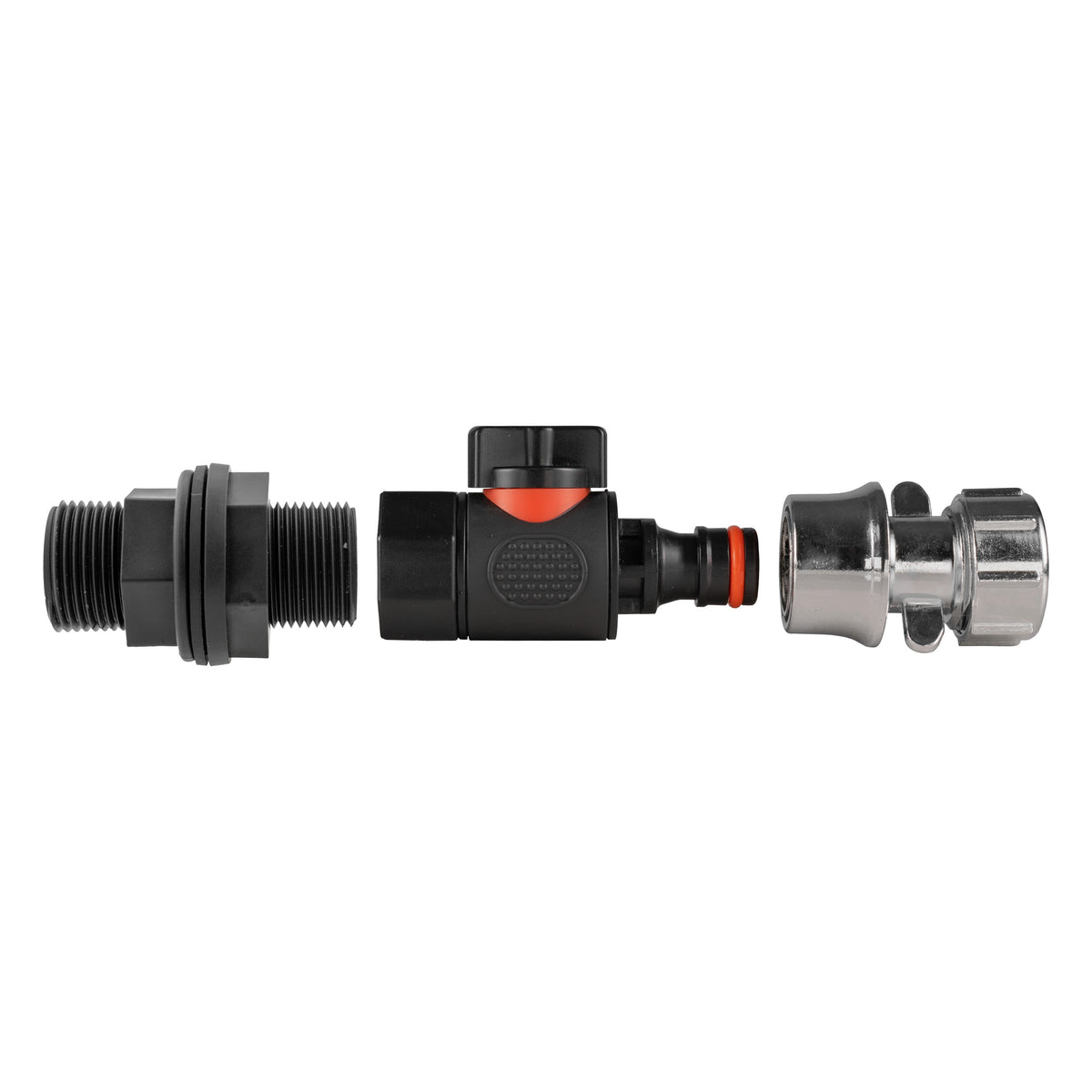 ¾″ Water Butt Valve Kit with Zinc Hose Socket