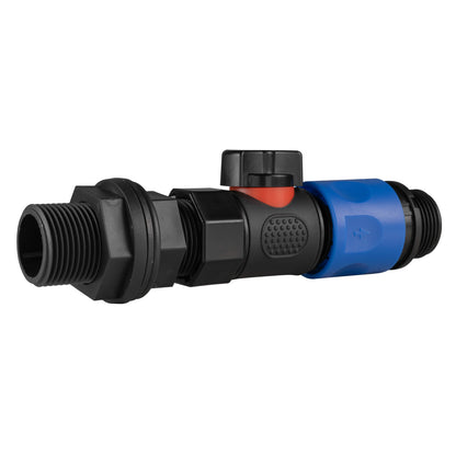 Water Butt Valve Kit with ¾″ BSP Male Coupler
