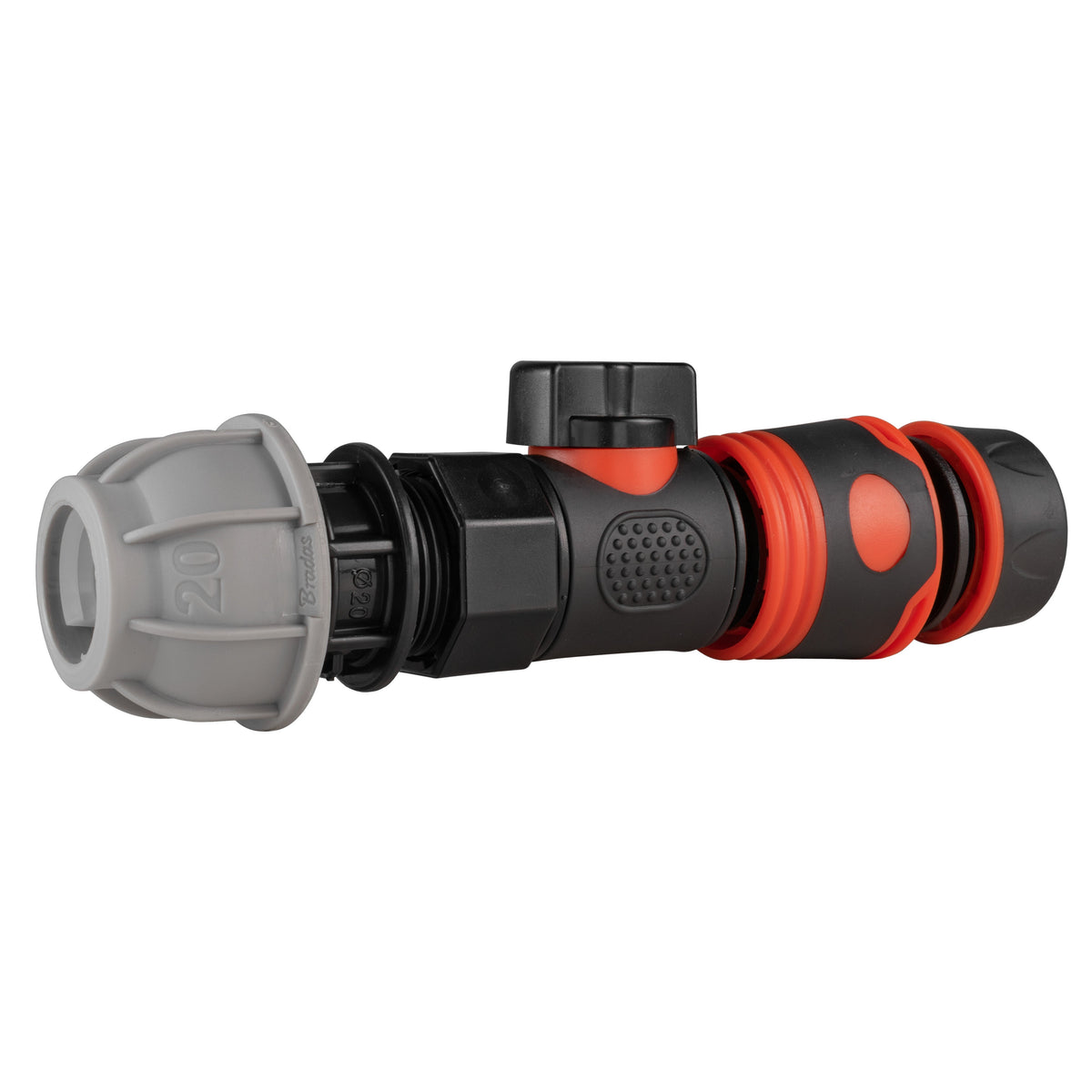 20mm MDPE Valve Kit with Soft-Touch ½″ Hose Connector
