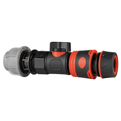20mm MDPE Valve Kit with Soft-Touch ½″ Hose Connector