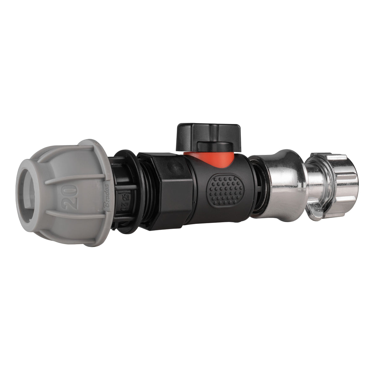 20mm MDPE Valve Kit with Zinc Hose Socket