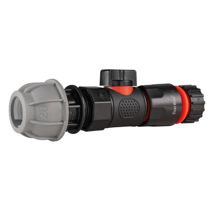20mm MDPE Valve Kit with 4mm Micro-Barb Coupler