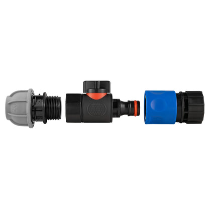 20mm MDPE Valve Kit with ¾″ BSP Female Coupler