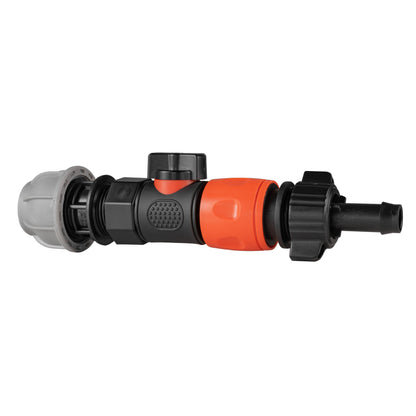 20mm MDPE Valve Kit with 13mm Barbed Coupler