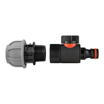 20mm MDPE to Male Quick-Connect Valve Kit