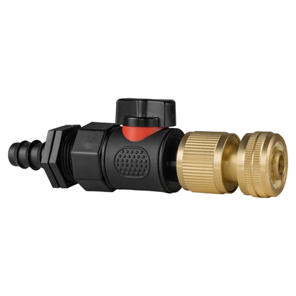 16mm Irrigation Barb Valve Kit with Brass ½″ Hose Connector