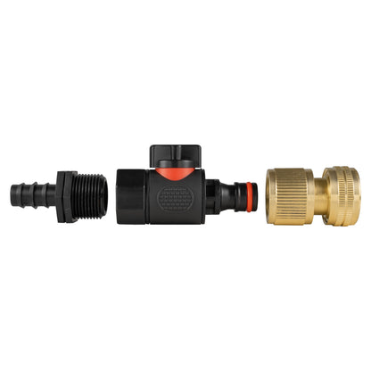 16mm Irrigation Barb Valve Kit with Brass ½″ Hose Connector