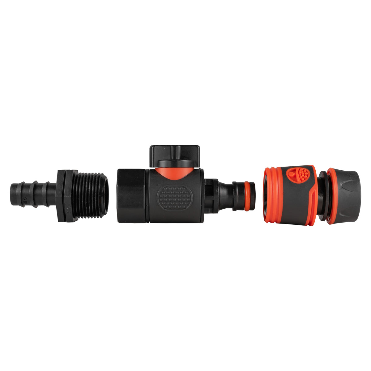 16mm Irrigation Barb Valve Kit with Soft-Touch ½″ Hose Connector