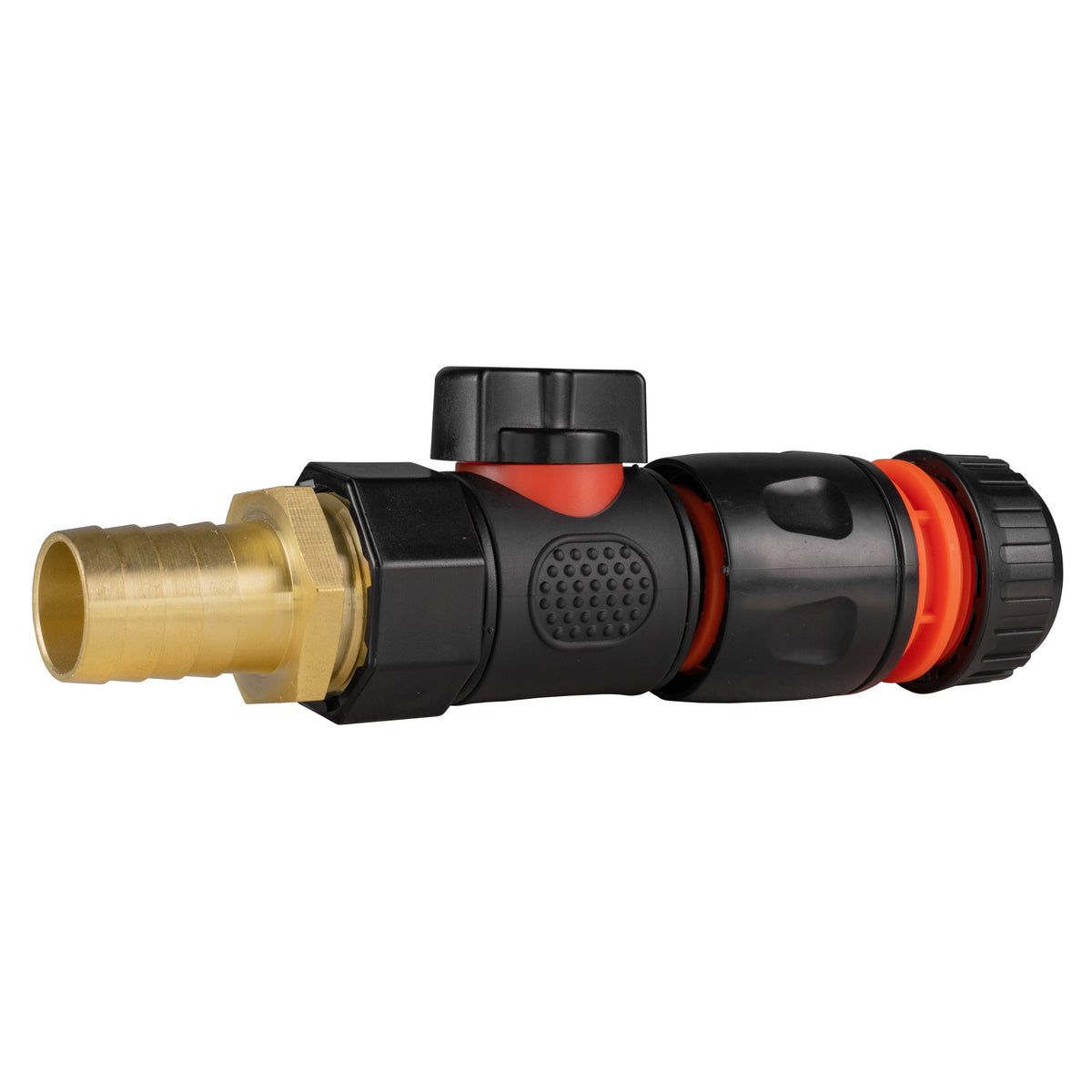 19mm Brass Barb Valve Kit with ½″ Hose Connector