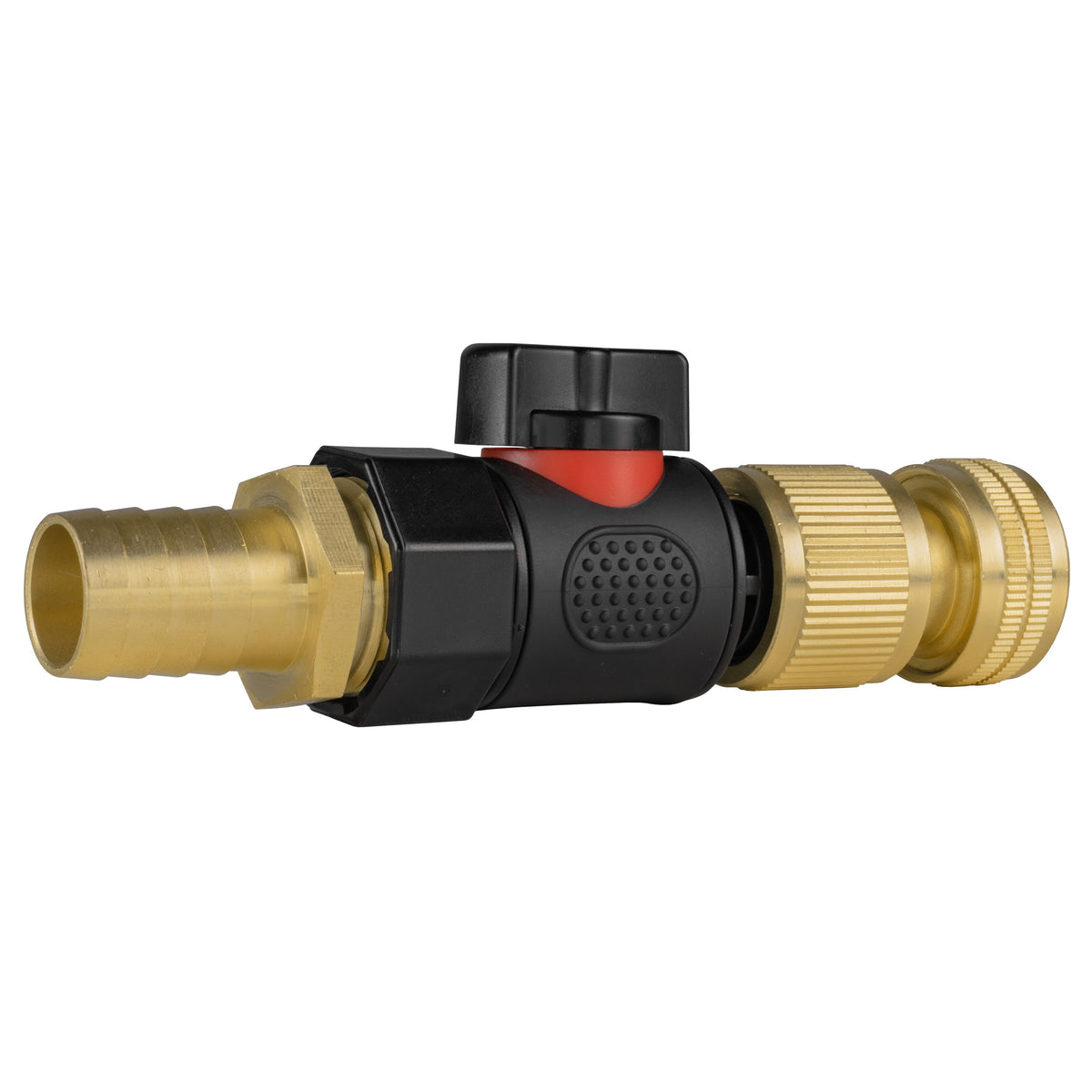19mm Brass Barb Valve Kit with Brass ½″ Hose Connector