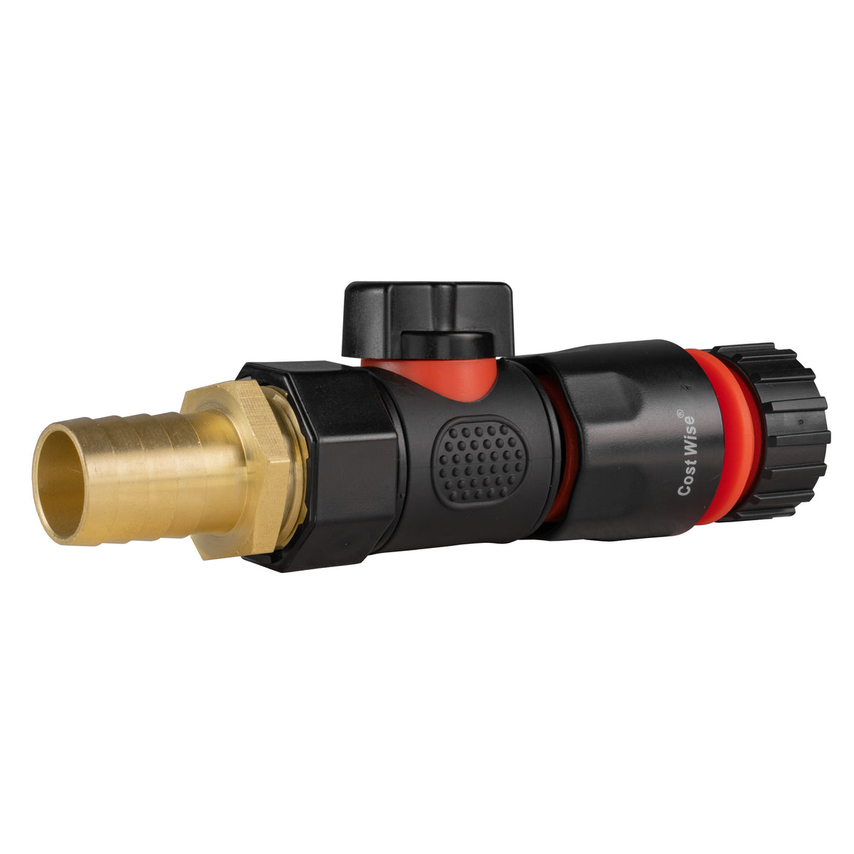 19mm Brass Barb Valve Kit with 4mm Micro-Barb Coupler