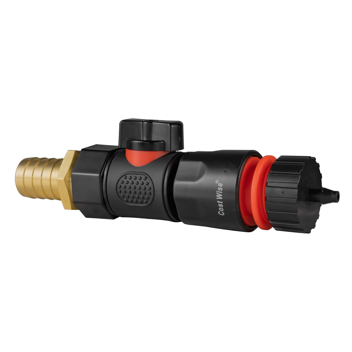 19mm Brass Barb Valve Kit with 4mm Micro-Barb Coupler