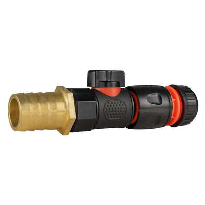 25mm Brass Barb Valve Kit with ½″ Hose Connector