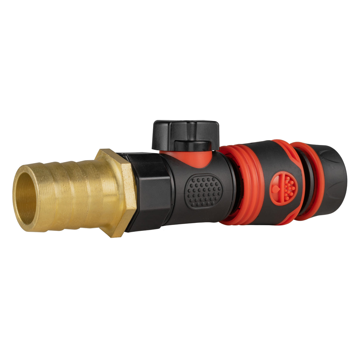 25mm Brass Barb Valve Kit with Soft-Touch ½″ Hose Connector