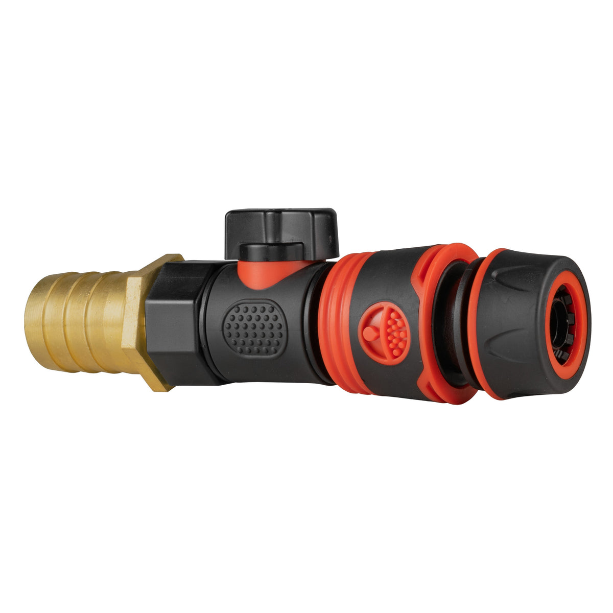 25mm Brass Barb Valve Kit with Soft-Touch ½″ Hose Connector