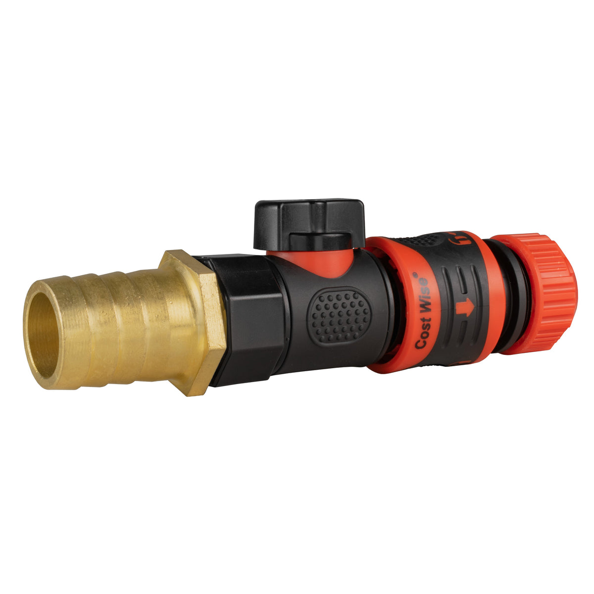 25mm Brass Barb Valve Kit & Orange Locking ½″ Coupler