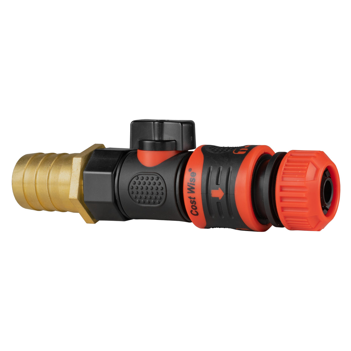 25mm Brass Barb Valve Kit & Orange Locking ½″ Coupler