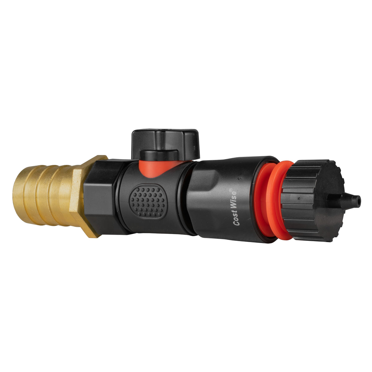 25mm Brass Barb Valve Kit with 4mm Micro-Barb Coupler