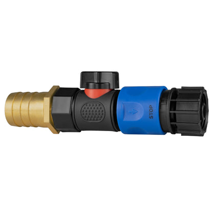 25mm Brass Barb Valve Kit with ¾″ BSP Female Coupler