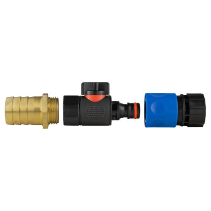 25mm Brass Barb Valve Kit with ¾″ BSP Female Coupler