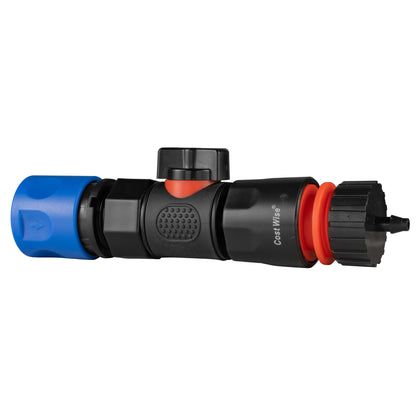 Blue Female Quick Coupling Valve Kit – 4mm Micro-Barb Coupler