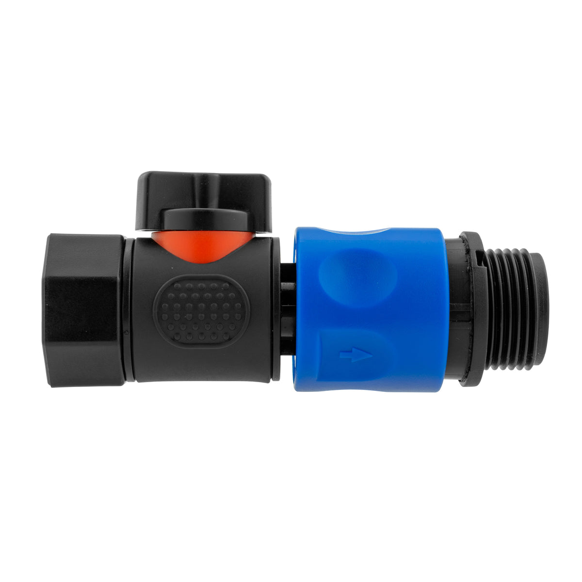 Blue Female Quick Coupling Valve Kit with Male Snap-On Outlet