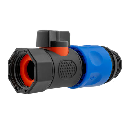 Blue Female Quick Coupling Valve Kit with Male Snap-On Outlet