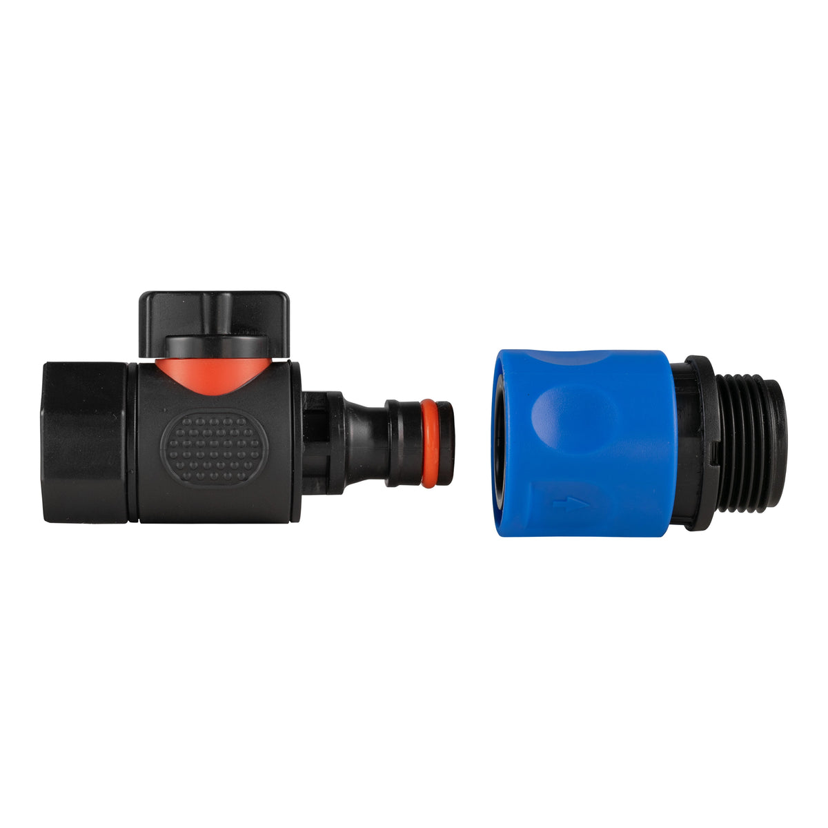 Blue Female Quick Coupling Valve Kit with Male Snap-On Outlet