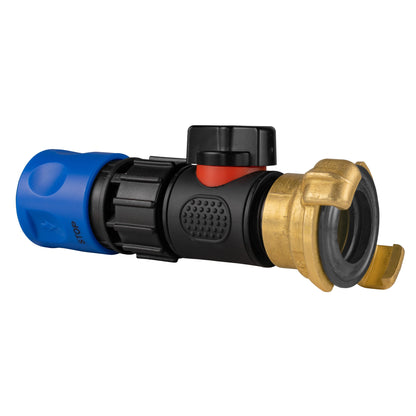 Blue Female Quick Coupling & Valve – Claw Coupling