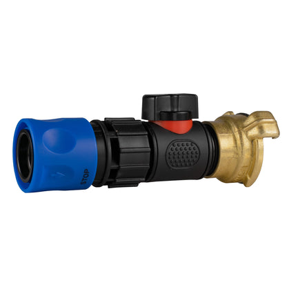 Blue Female Quick Coupling & Valve – Claw Coupling