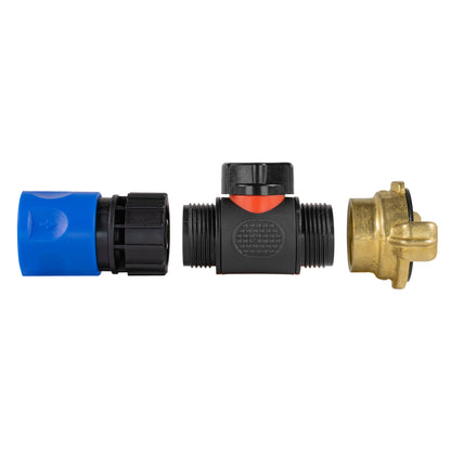 Blue Female Quick Coupling & Valve – Claw Coupling