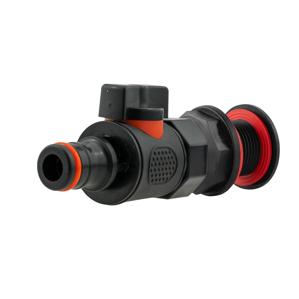 Black Drain Fitting & Quick-Connect Valve Kit – ¾″ BSP