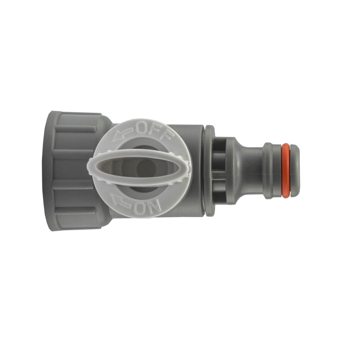 ¾″ BSP Female Tap Valve with Male Quick Plug – White Line