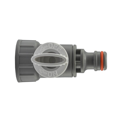 ¾″ BSP Female Tap Valve with Male Quick Plug – White Line