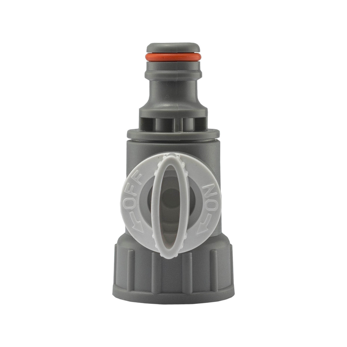 ¾″ BSP Female Tap Valve with Male Quick Plug – White Line
