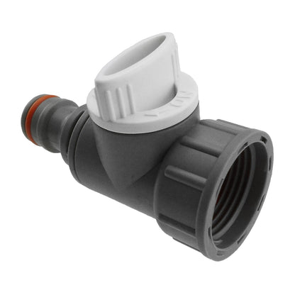 ¾″ BSP Female Tap Valve with Male Quick Plug – White Line