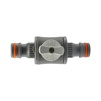 In Line Valve, White/Grey