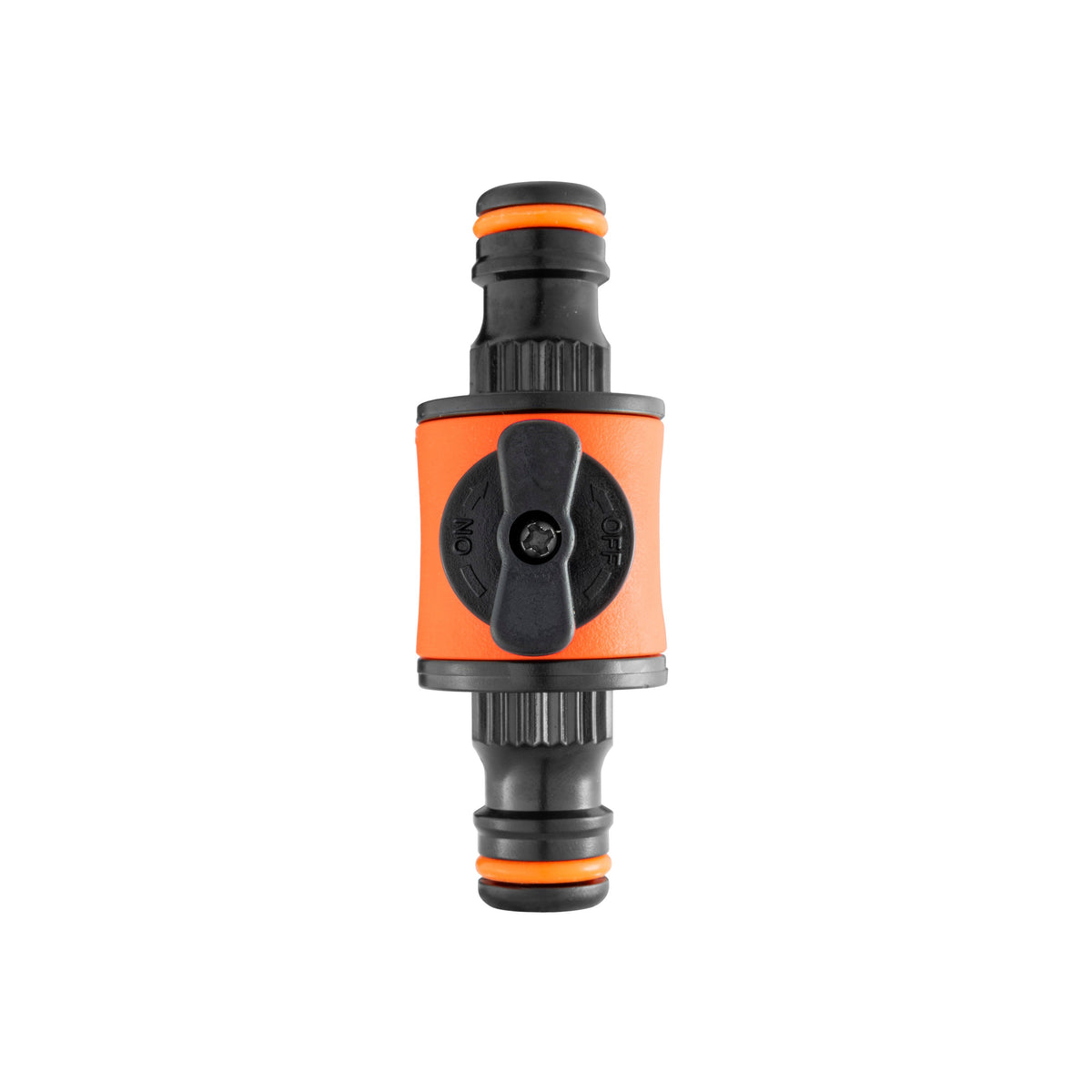 CostWise Inline Hose Valve – Double Male Quick Connect, Orange