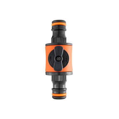 CostWise Inline Hose Valve – Double Male Quick Connect, Orange