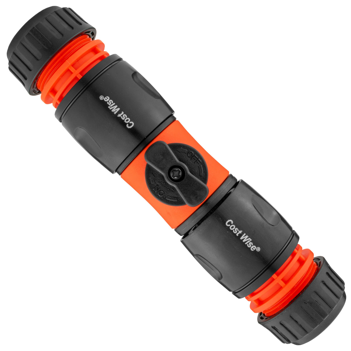 Inline Hose Valve Kit – 2 Valves & 4 Connectors, Orange & Black