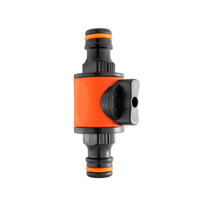 CostWise Inline Hose Valve – Double Male Quick Connect, Orange