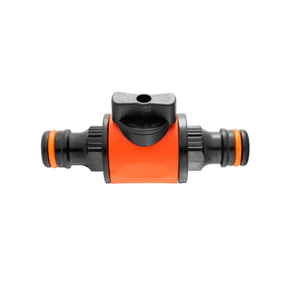 CostWise Inline Hose Valve – Double Male Quick Connect, Orange