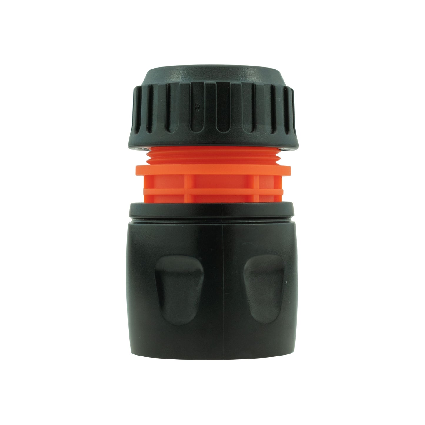 Female Hose Connector for 1/2" Hose, Black/Orange