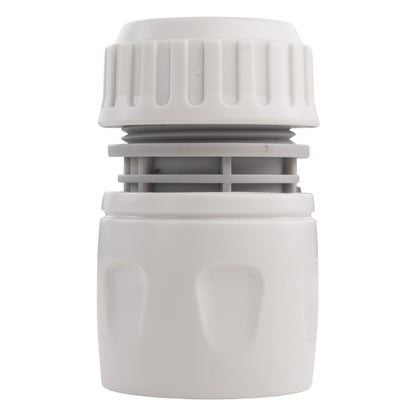 Female Hose Connector for 1/2" Hose, White/Grey