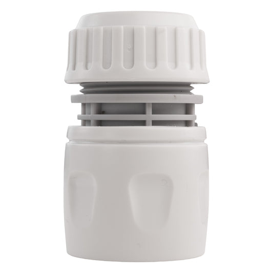 Female Hose Connector for 1/2" Hose, White/Grey