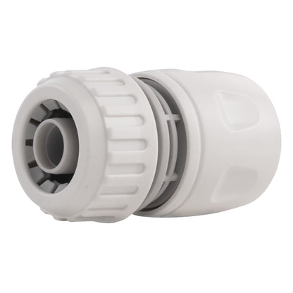 Female Hose Connector for 1/2" Hose, White/Grey