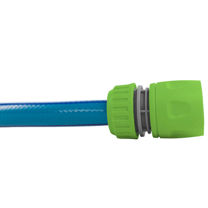 Female Hose Connector for 1/2" Hose, Green/Gray