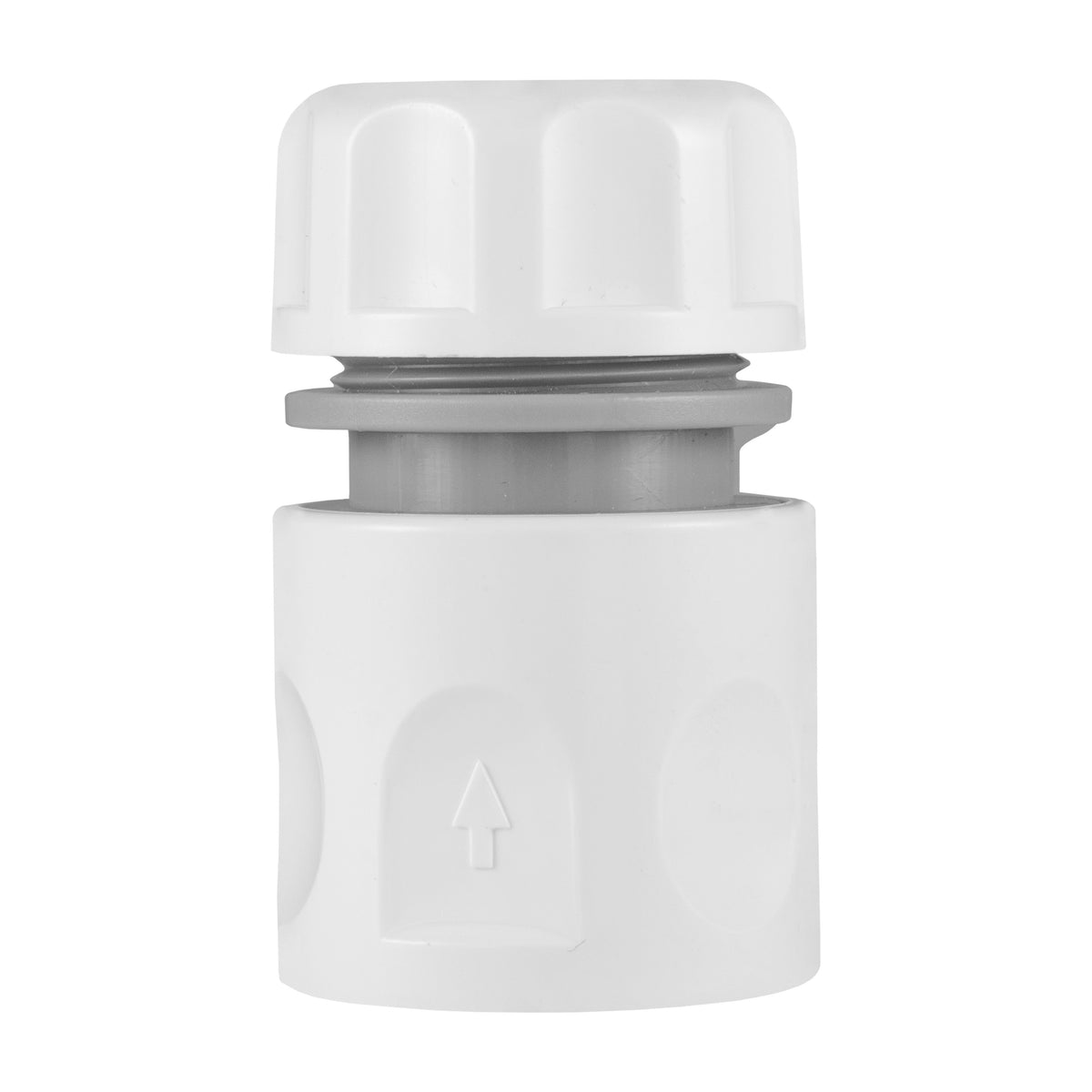 IBC S60X6 Cap & Quick Coupling – Grey/White Hose End
