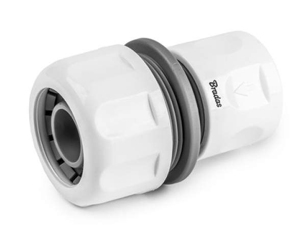 White Line Quick Hose Connector for ¾″ Hose – Grey/White