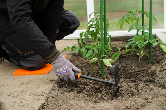 DE LUXE Steel Two-in-One Hand Digger & Hoe